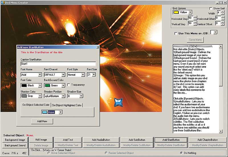 dynamic menu creator